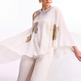 Katniss Asymmetric Drape Jumpsuit Namrata Joshipura