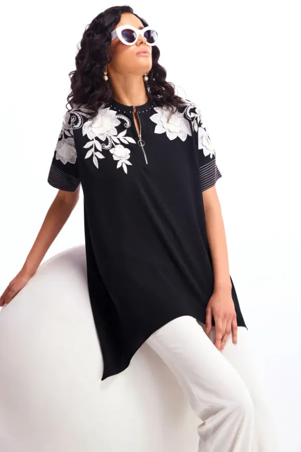 Dahlia Handkerchief Hem Tunic Namrata Joshipura