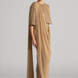 PEARL DROP BOXY BLOUSE DRAPED SAREE