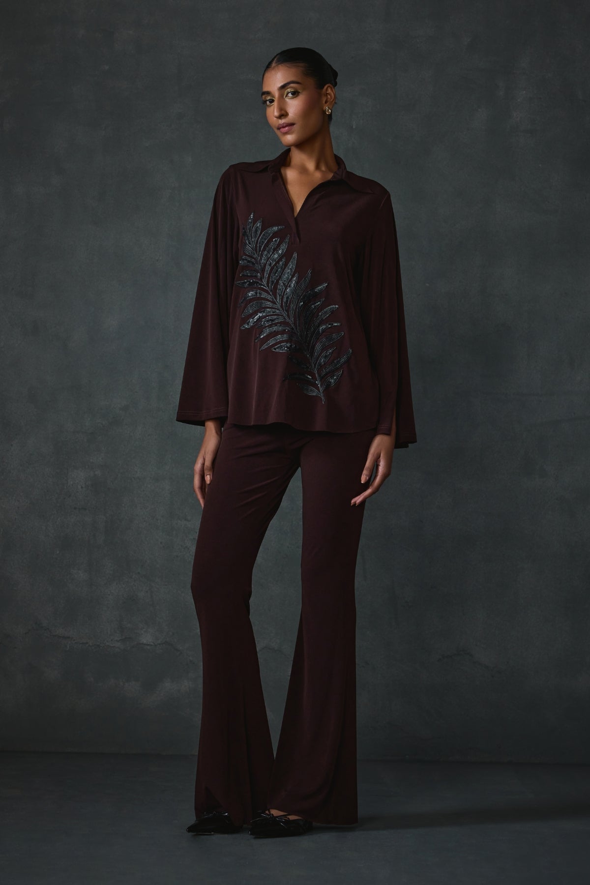 Flauxpetal Leaf Co-ord Set Namrata Joshipura Online