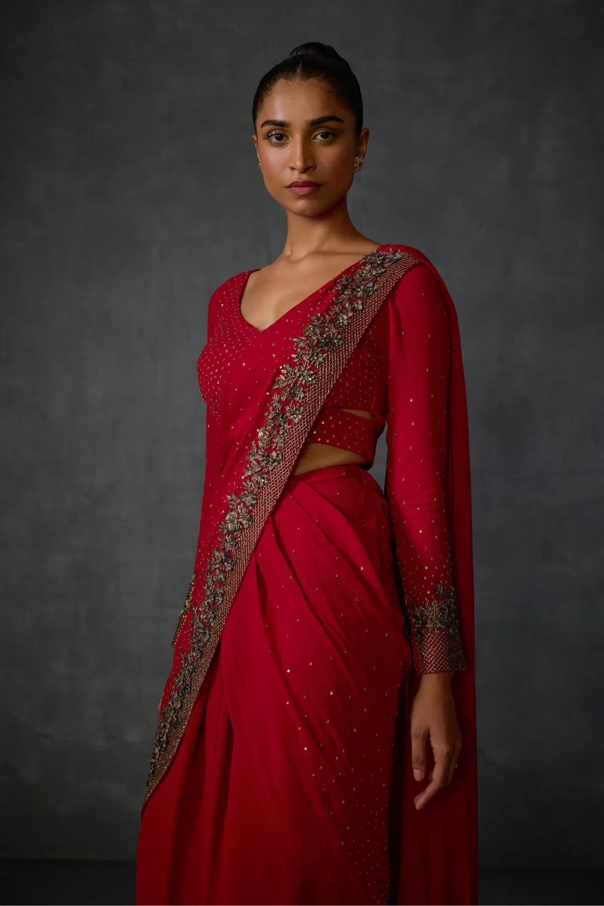 Lattice Draped Saree Namrata Joshipura Online