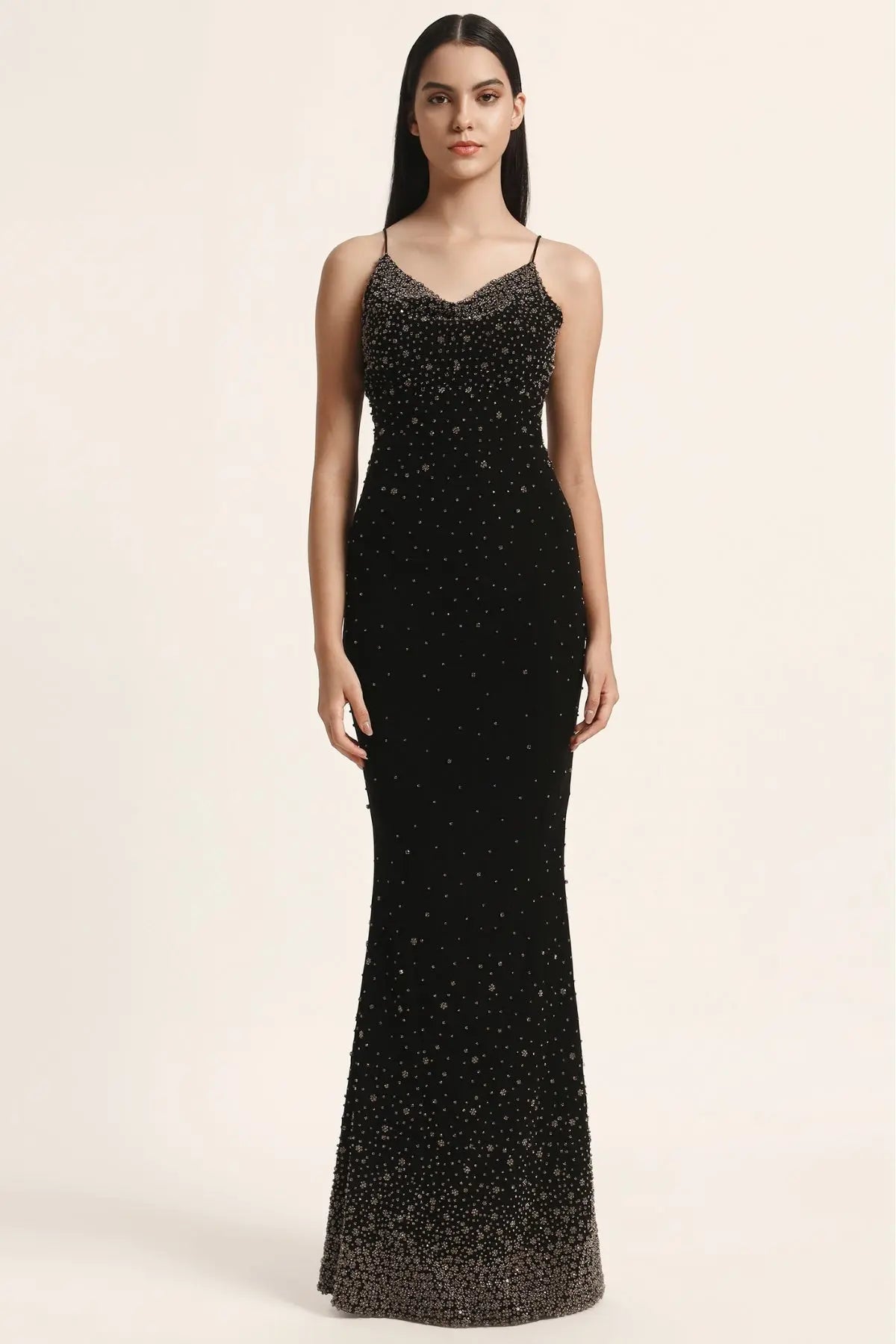 Silver Dust Cowl Neck Gown Namrata Joshipura Online
