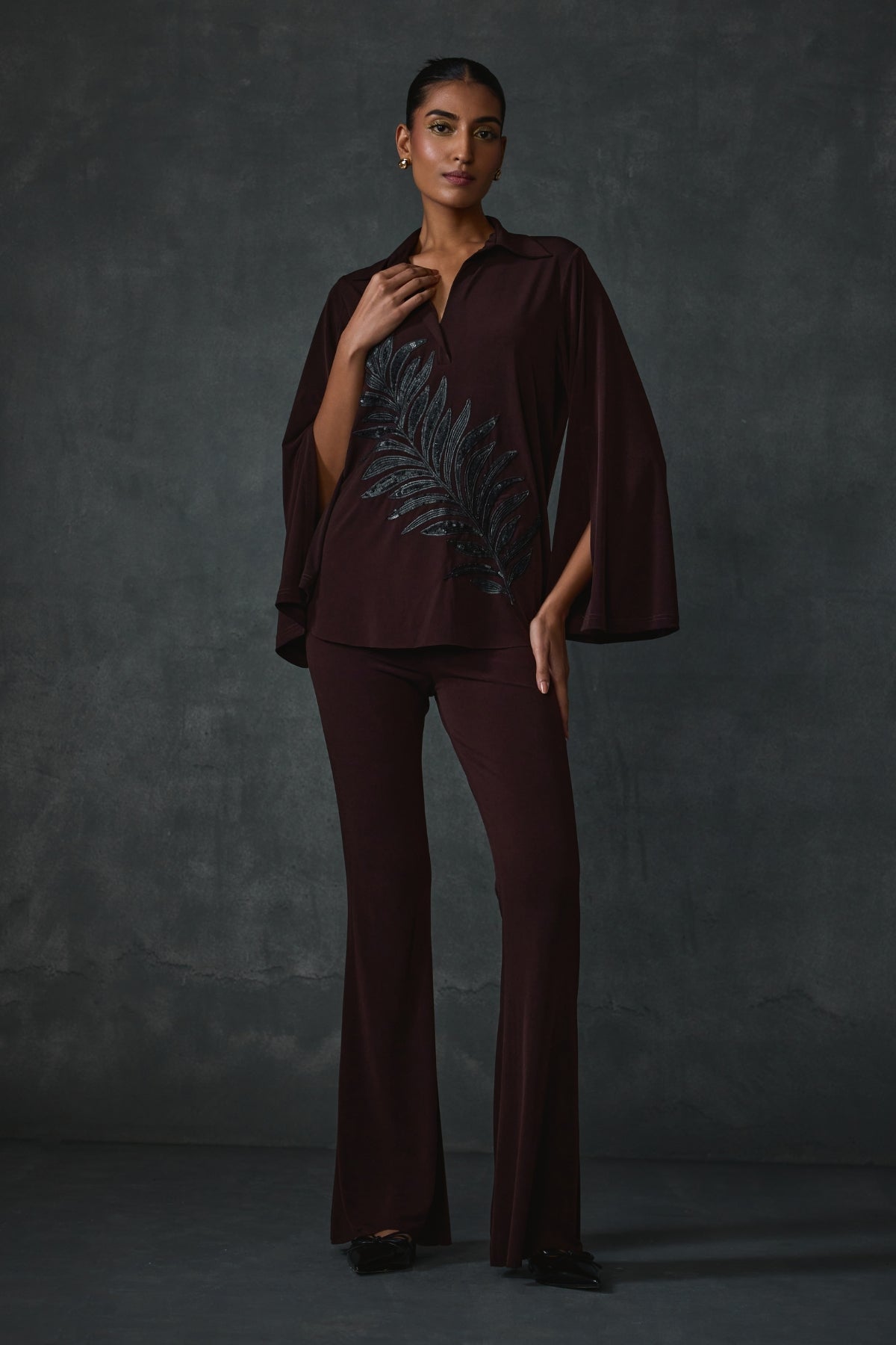 Flauxpetal Leaf Co-ord Set Namrata Joshipura Online