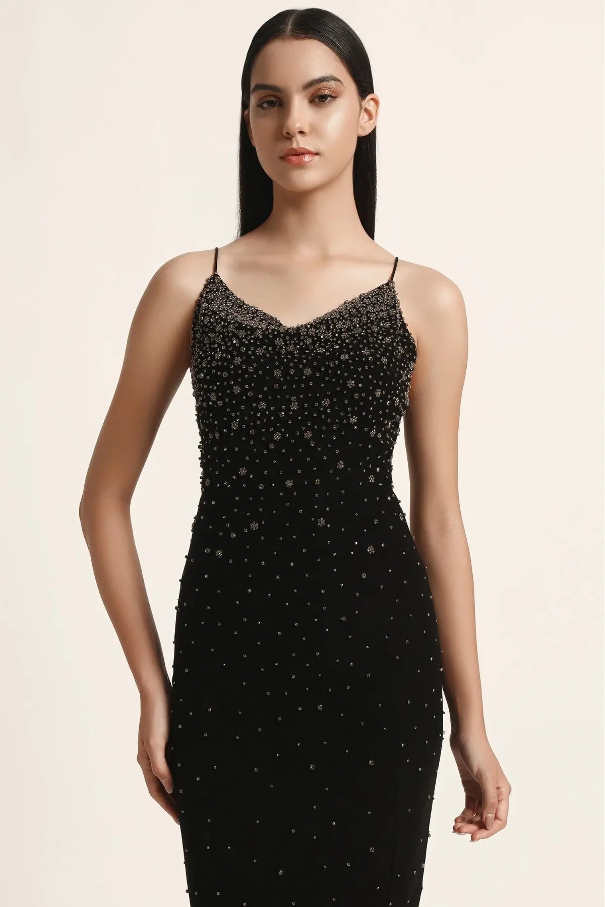 Silver Dust Cowl Neck Gown Namrata Joshipura Online