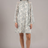 COSMIC DUST SHORT DRESS WITH NECK TIE