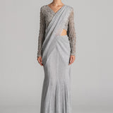 MIDNIGHT TIDE MERMAID DRAPED SAREE