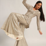 AMARA LONG PEPLUM WITH SHARARA Namrata Joshipura Online