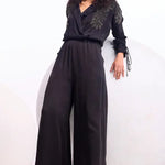Cosmos Wide Collared Jumpsuit Namrata Joshipura