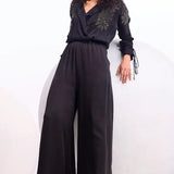 Cosmos Wide Collared Jumpsuit Namrata Joshipura