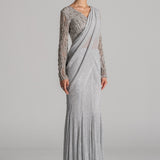 MIDNIGHT TIDE MERMAID DRAPED SAREE