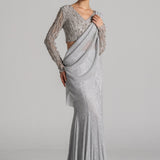 MIDNIGHT TIDE MERMAID DRAPED SAREE