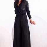 Cosmos Wide Collared Jumpsuit Namrata Joshipura
