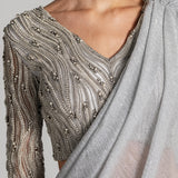 MIDNIGHT TIDE MERMAID DRAPED SAREE