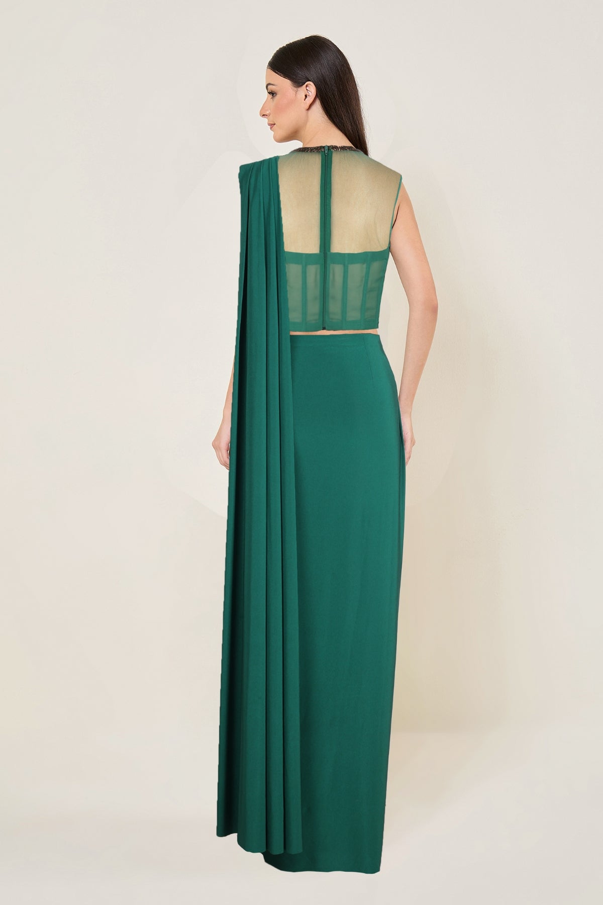 Juliette Corset Blouse With Drape Saree Namrata Joshipura Online
