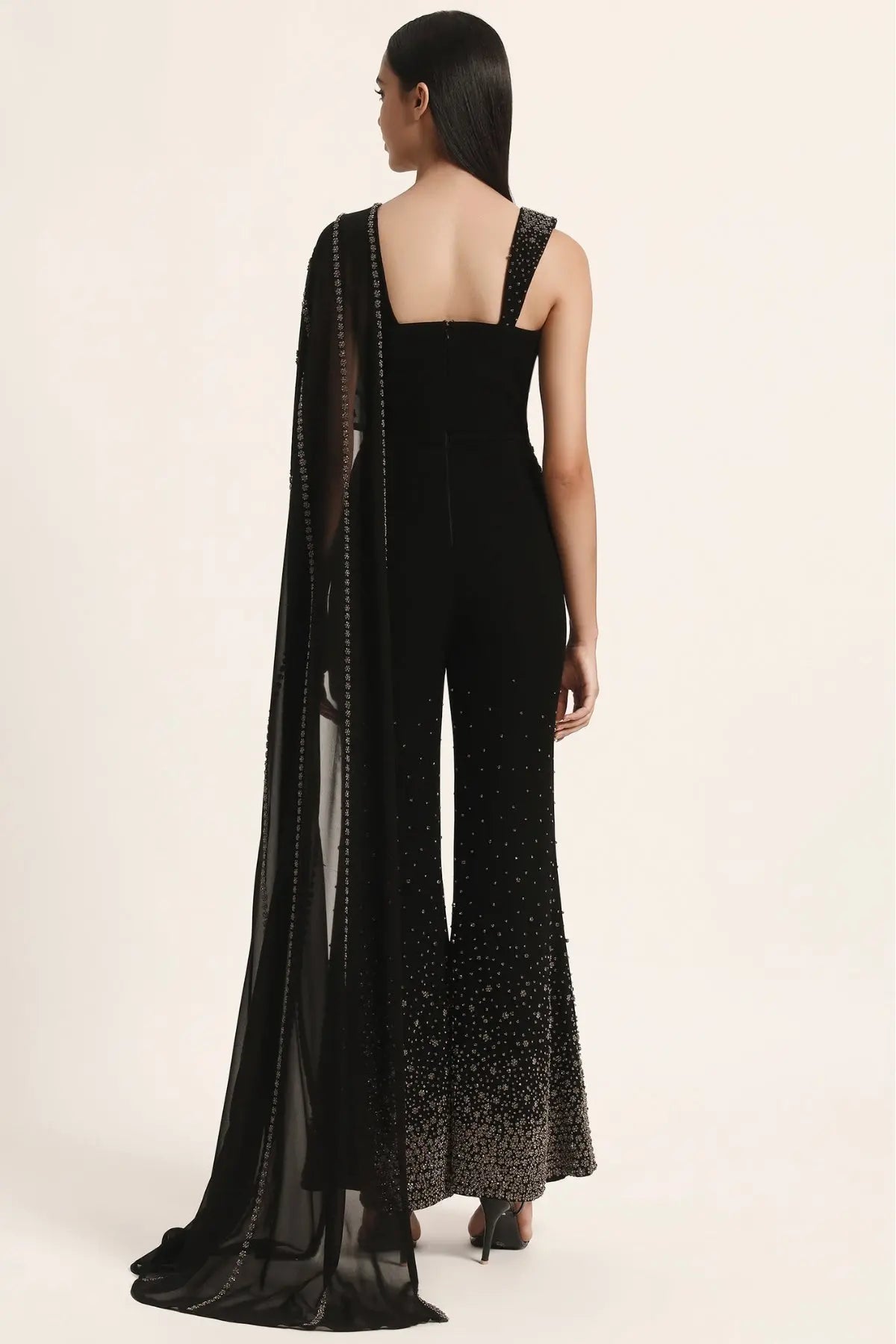 Silver Dust Jumpsuit With Palla Namrata Joshipura Online