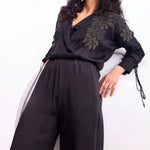 Cosmos Wide Collared Jumpsuit Namrata Joshipura