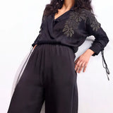 Cosmos Wide Collared Jumpsuit Namrata Joshipura