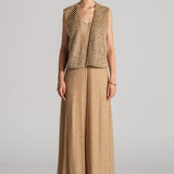 PEARL DROP GILET WITH JUMPSUIT
