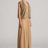 PEARL DROP GILET WITH JUMPSUIT