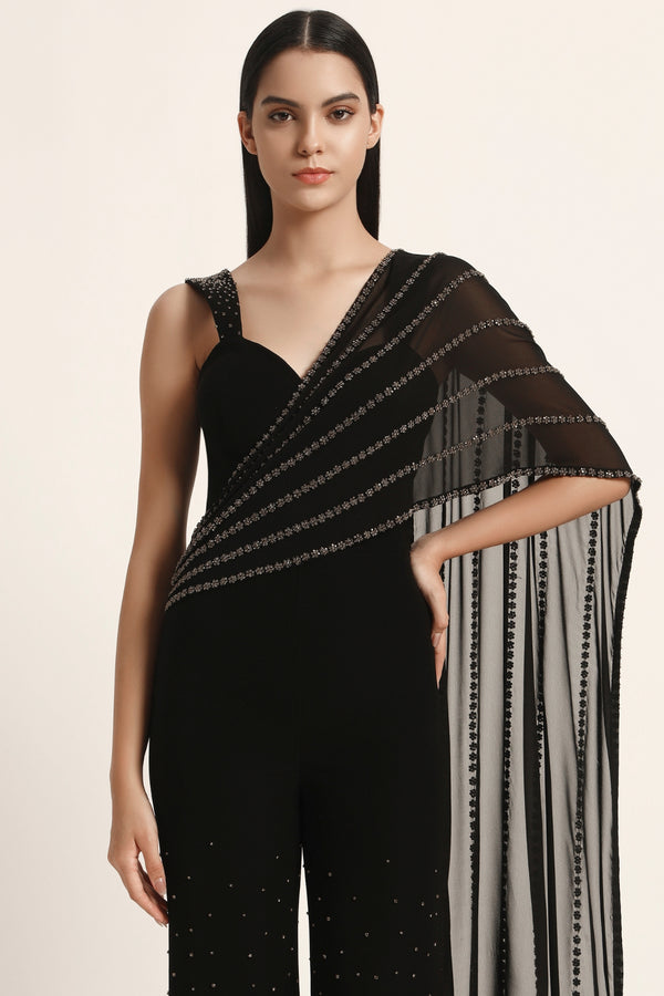 Silver Dust Jumpsuit With Palla
