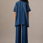Rosette Zipper Handkerchief Tunic ROSETTE ZIPPER HANDKERCHIEF TUNIC