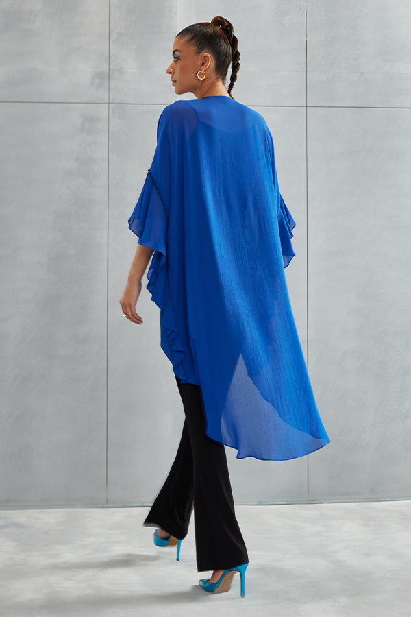 Metallic Hexa Frill Tunic