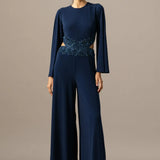 Baroque Waist Embroidered Side Cut Jumpsuit Namrata Joshipura Online