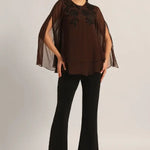 MIDNIGHT BLOOM DOUBLE LAYER TOP Namrata Joshipura Online