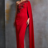 Autumn Fern One Off Sholder Gown Namrata Joshipura