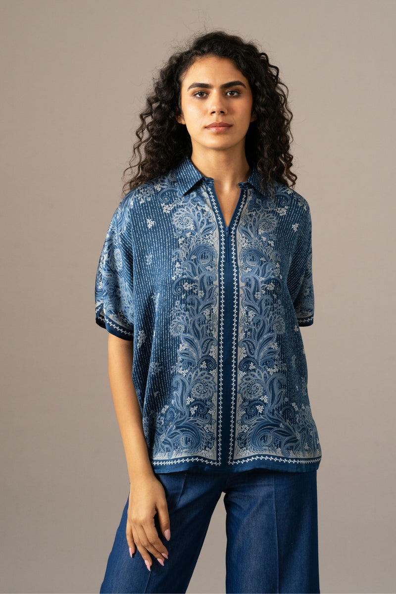 Paisley Scarf Top
