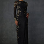 Autumn Fern Side Fringe Gown Namrata Joshipura Online