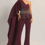 SILVER DUST PEPLUM TOP WITH SHARARA Namrata Joshipura Online