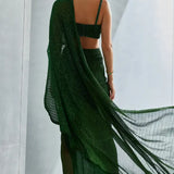 Metallic Scallop Drape Set Namrata Joshipura