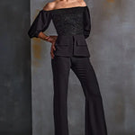Midnight Off Shoulder Pant Set Namrata Joshipura