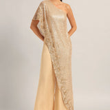 AMARA ONE SHOULDER MESH JUMPSUIT Namrata Joshipura Online