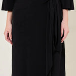 MIDNIGHT BLOOM WAIST TIE DRAPE DRESS Namrata Joshipura Online