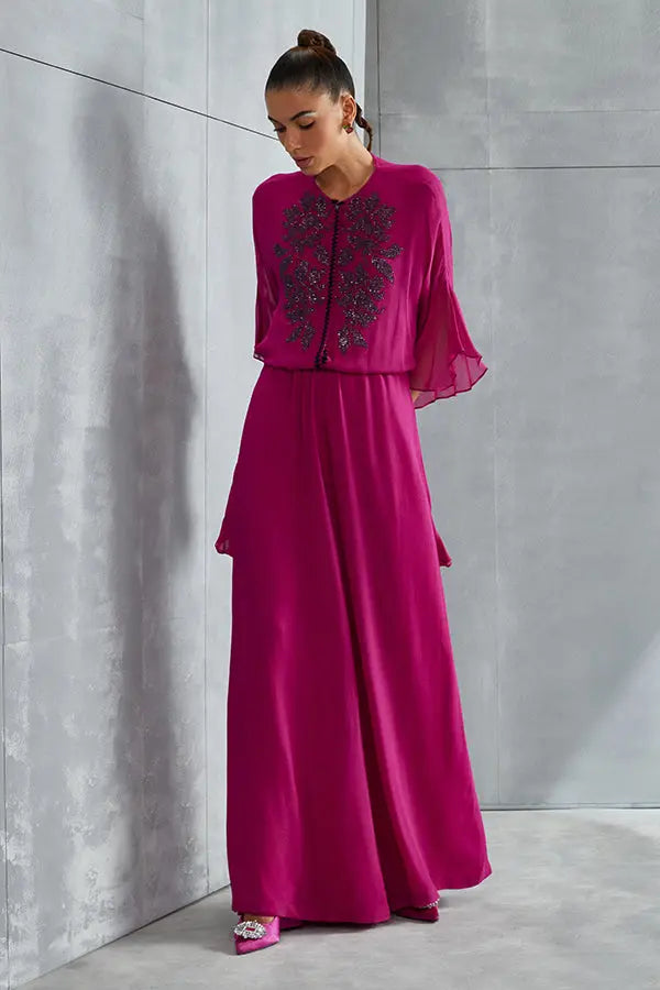 Luna Frill Sleeve Jumpsuit Namrata Joshipura