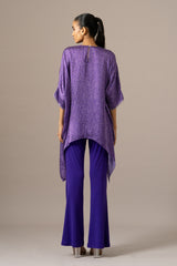Pansy Flower Handkerchief Tunic