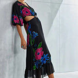 Zinnia Waist Cut Out Dress Namrata Joshipura