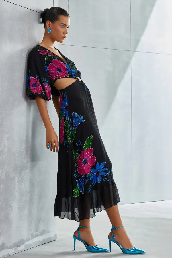 Zinnia Waist Cut Out Dress Namrata Joshipura