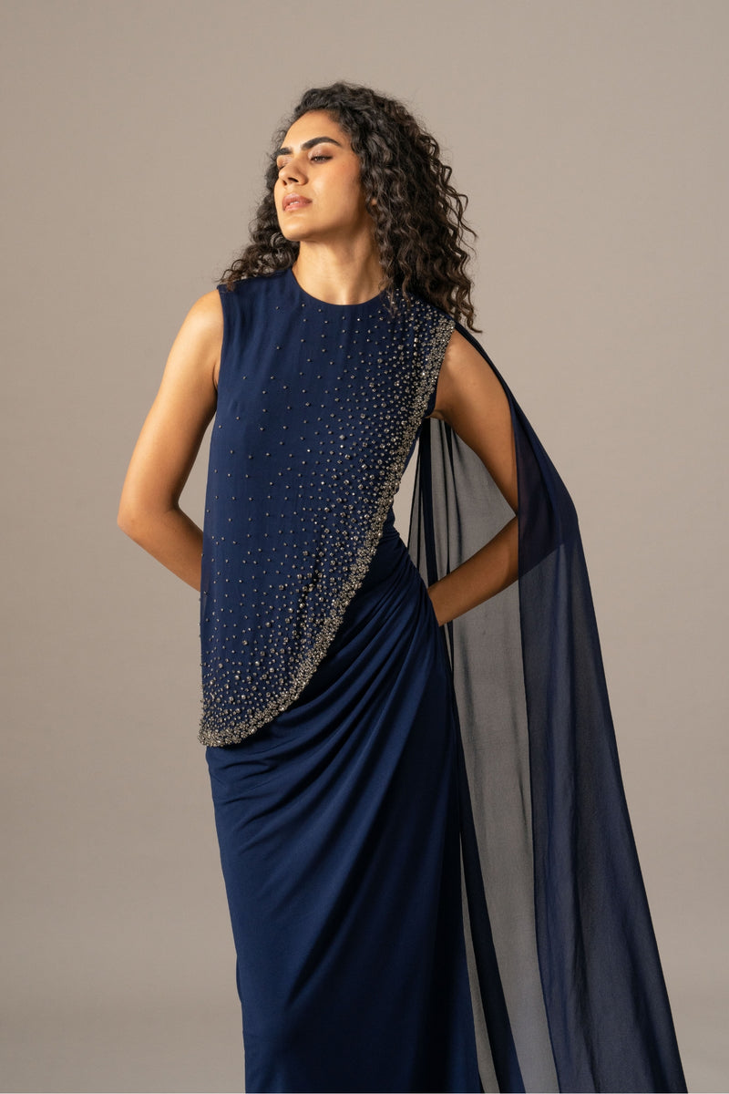 Star Draped Gown
