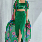 Zinnia Cape Skirt Set Namrata Joshipura