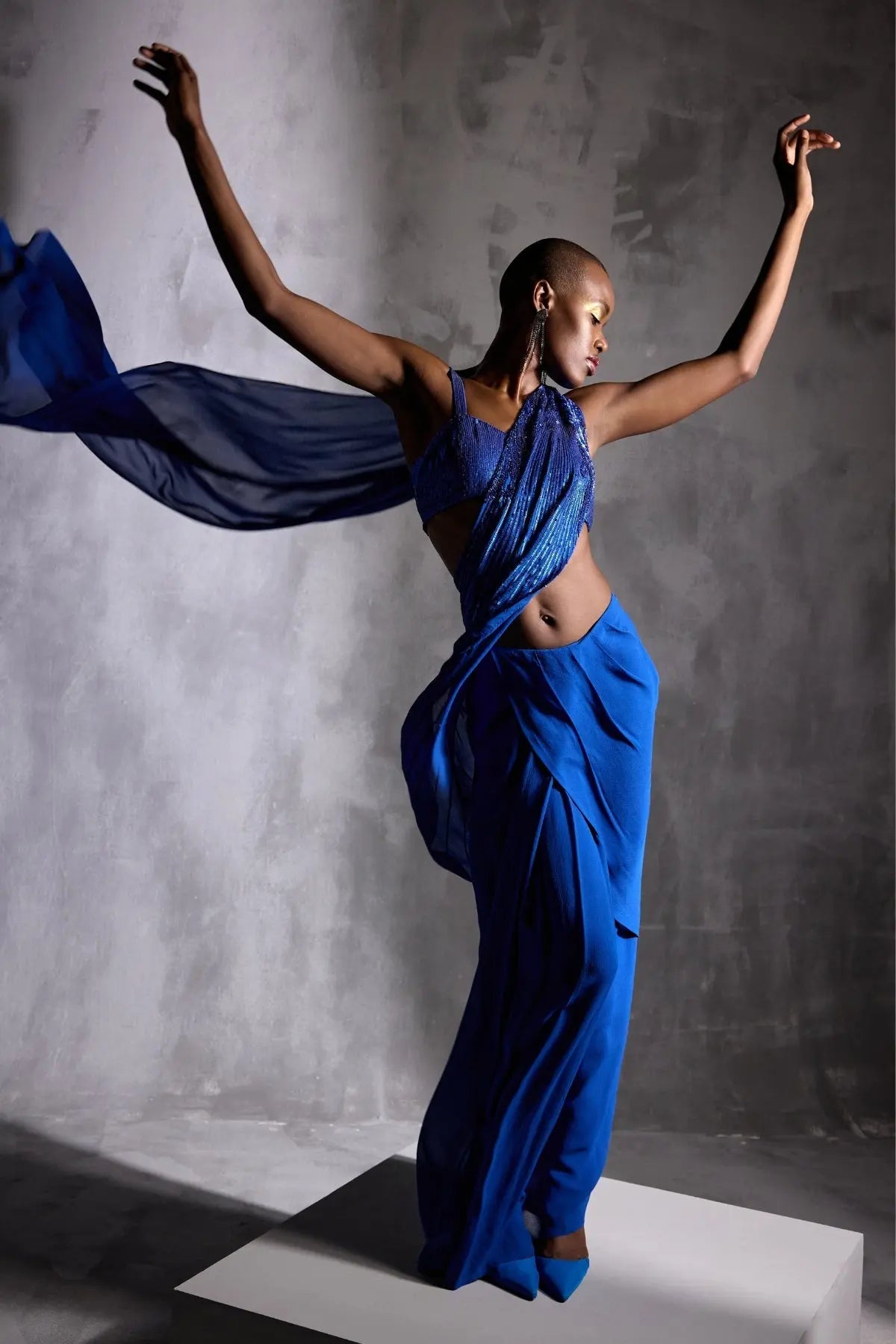 Stellar Flora Draped Saree Namrata Joshipura