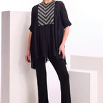 Metallic Pearl Gathered Top Namrata Joshipura