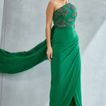 River Leaf One off Shoulder Gown Namrata Joshipura