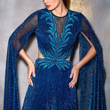 Cordelia Cape Sleeve Jumpsuit Namrata Joshipura