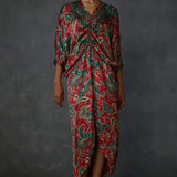 Winter Paisley Drawstring Dress Namrata Joshipura Online
