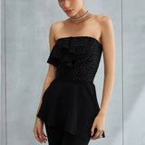 Metallic Hexa Peplum Set Namrata Joshipura