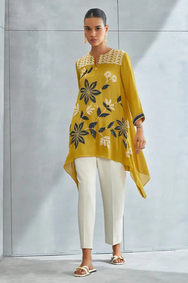 Wild Violet Asymmetric Tunic Namrata Joshipura
