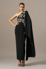 Moonflower One Shoulder Gown